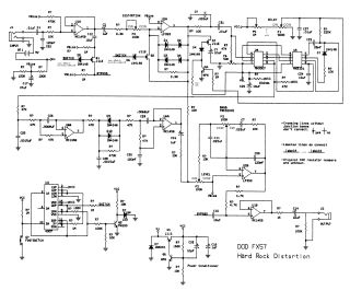 Dod hardrock distortion schematic circuit diagram